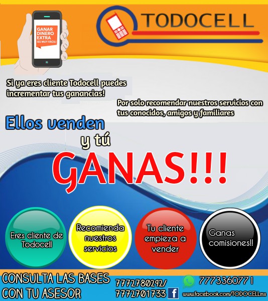 recomienda y gana con todocell